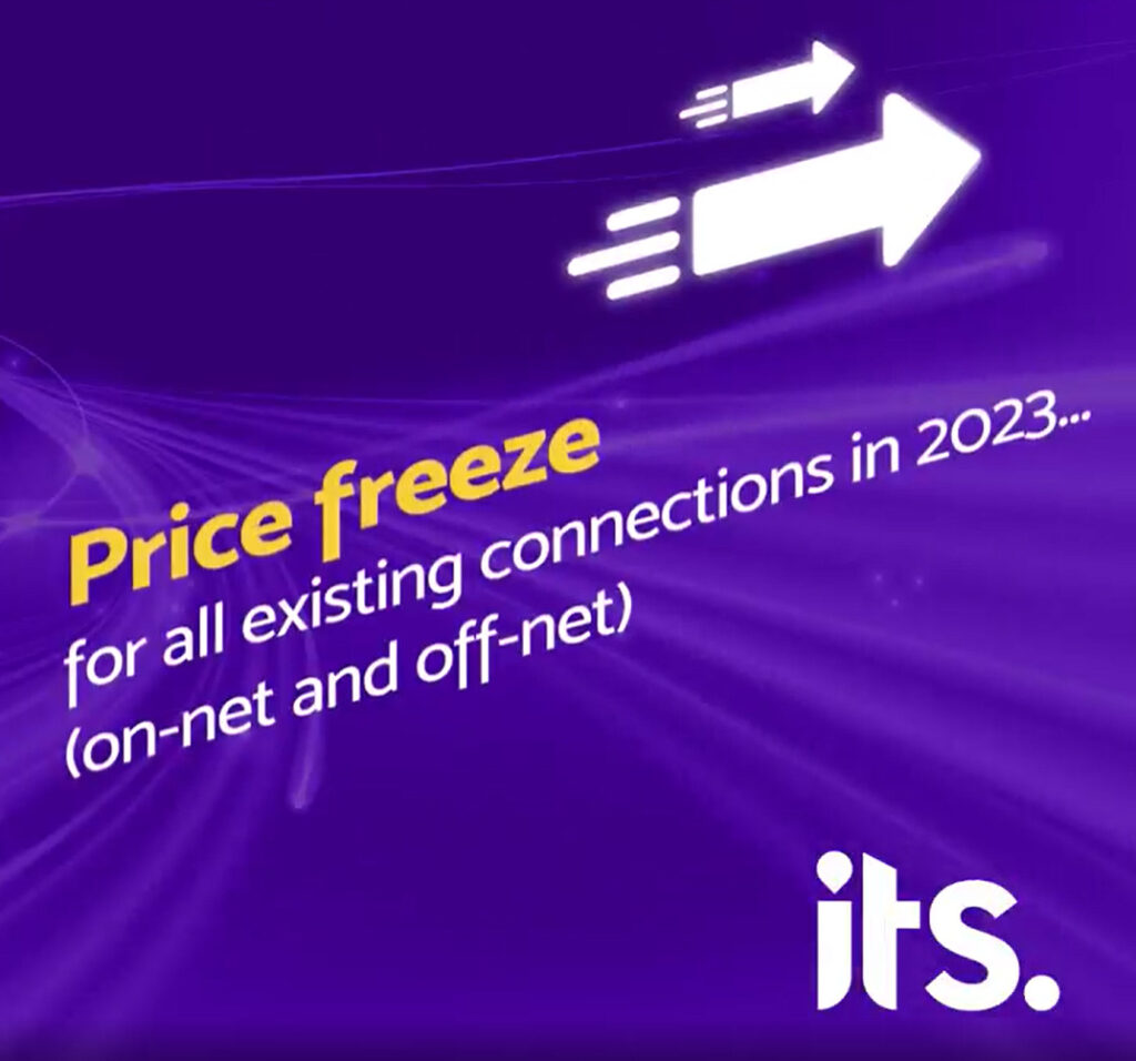 Full fibre provider ITS announces a series of 2023 price freezes and price reductions